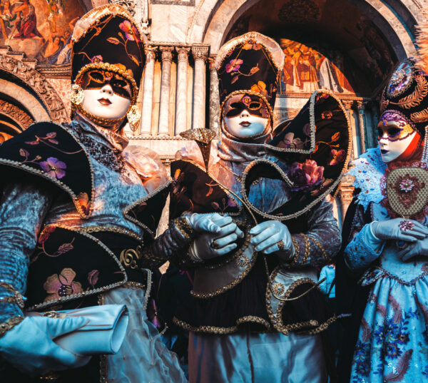Venedig, wo die Venezianischen Karnevalsmasken hergestellt werden